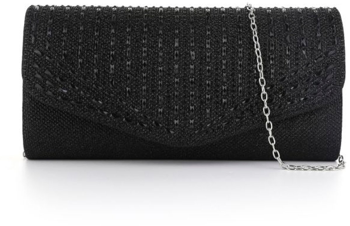 Party clutch- zwart