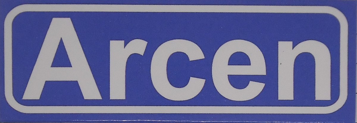 Souv© - koelkast magneet - plaatsnaam bord - kombord - souvenir - koelkastmagneetje - relatiegeschenk Arcen