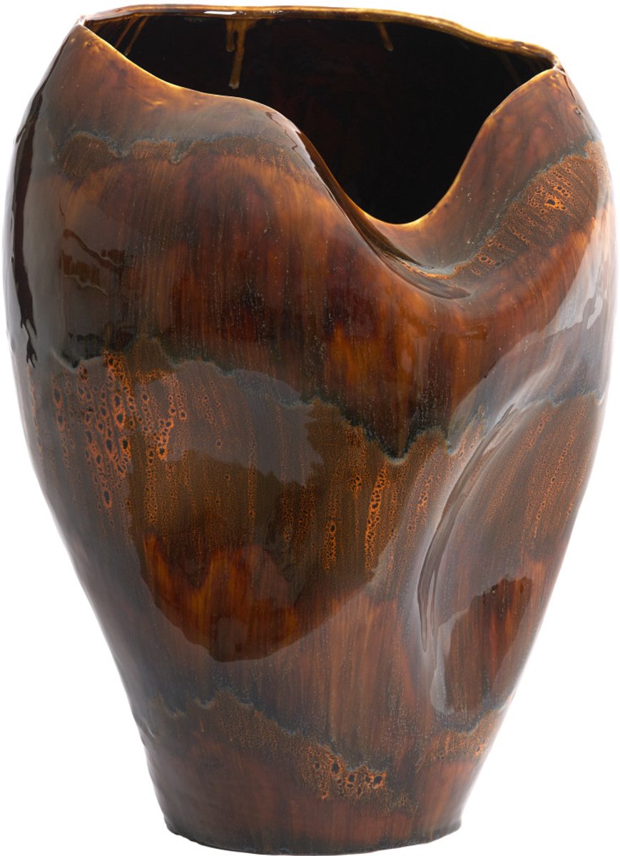 Light & Living Vaas AZURA - 39x37x53 cm - Bruin