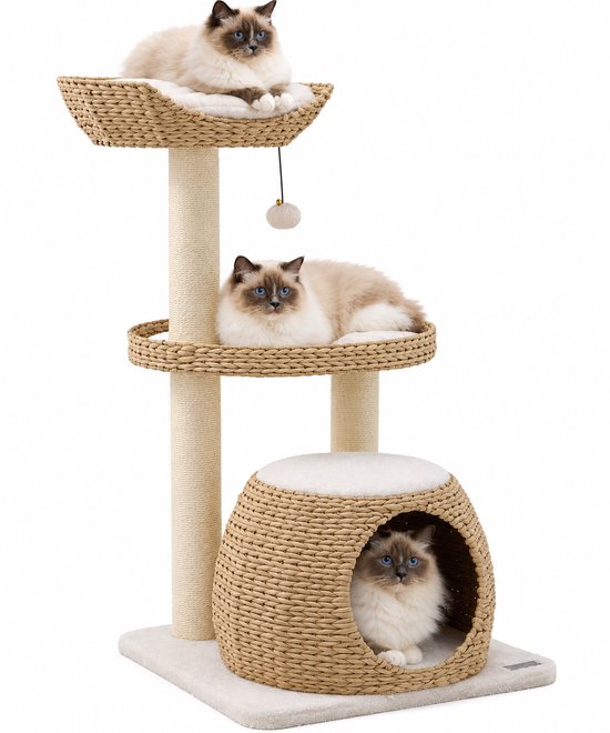 Jake and Jacky Naturel Krabpaal voor Katten - Krabpaal voor Grote Katten