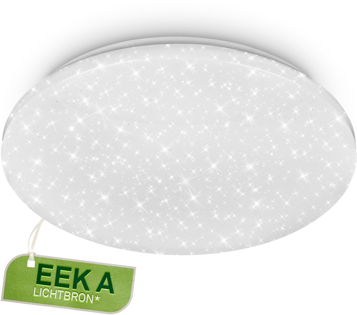 BRILONER Vipe A - Plafondlamp - plafonniere met sterdecor - EEK A* lichtbron - 8 Watt - neutral wit licht 4.000 kelvin - Ø29cm