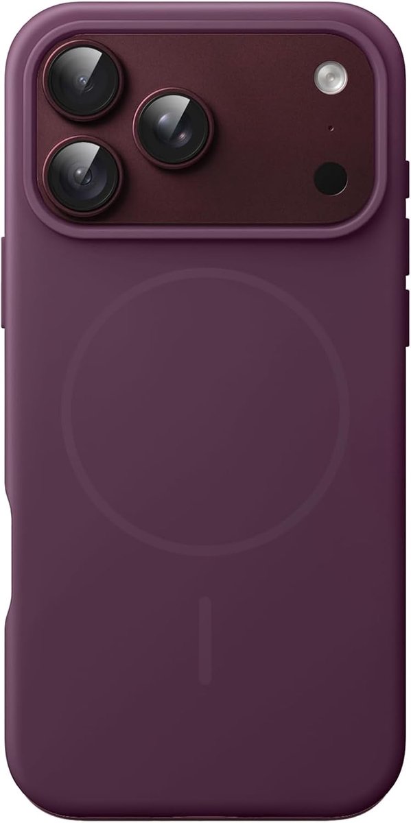 Zandarix Hoesje Geschikt voor Apple iPhone 18 Pro Max - Zijde Zachte Aanraking - Premium Kwaliteit - Schokabsorberend Hoesje Cover met Camera Lens Bescherming - Geschikt voor Mag - Back Cover Hoesje - Cherry Red