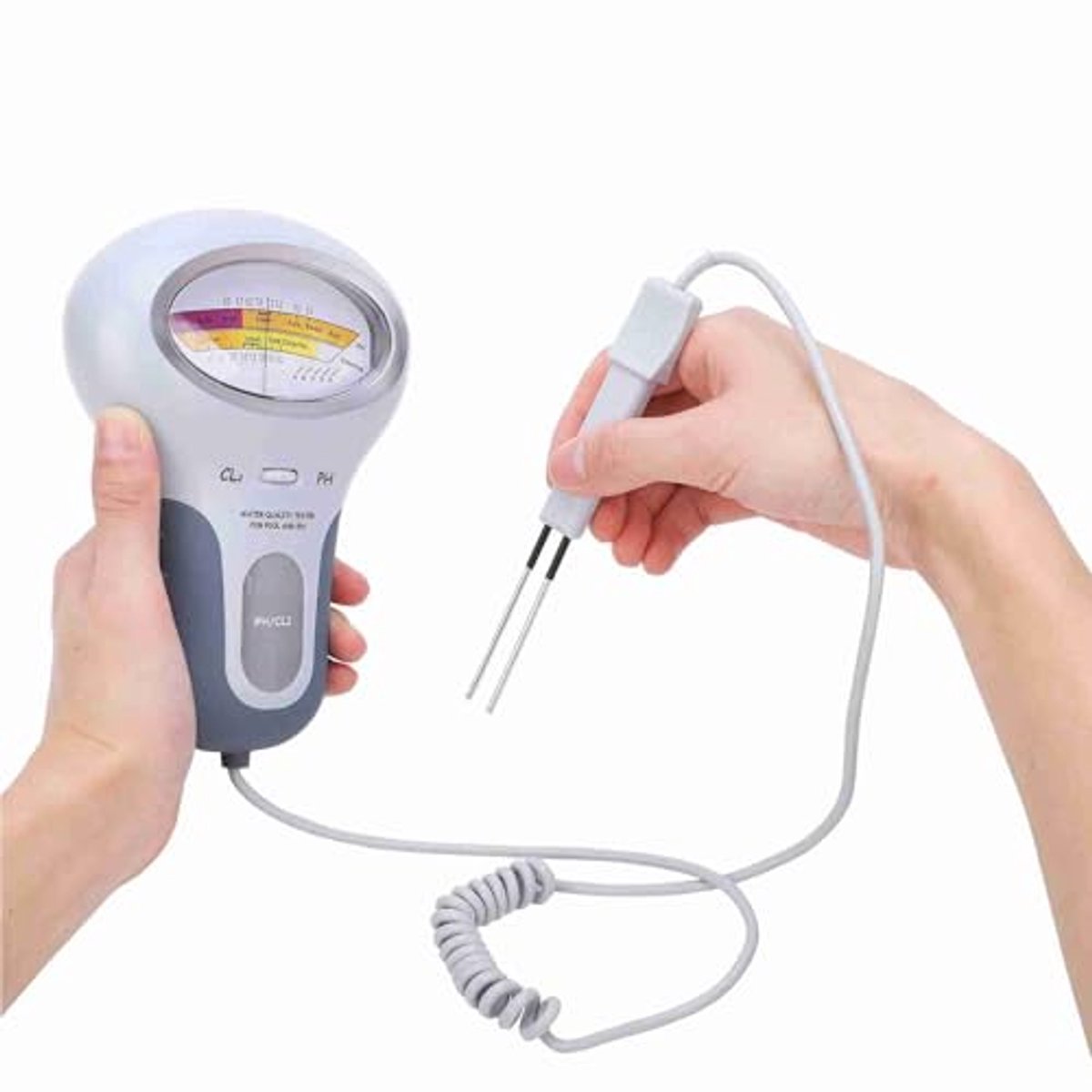 Chloortester Chloor- en PH-tester Groot Scherm CL2-tester Handig Hulpmiddel voor Het Testen van Het water-PH- en Chloorniveau voor Zwembad en Spa