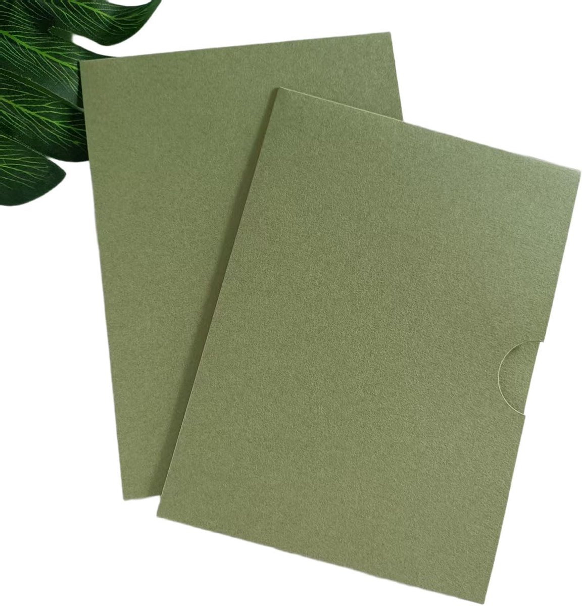 13x18 cm olijfgroene uitnodigingsenveloppen, 5x7 enveloppen voor bruiloften, bruidsfeesten, verjaardagen en babyborrels, blanco uitnodigingsenveloppen, 25 stuks