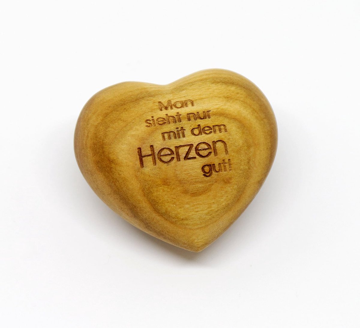 Zag met hart handslingers Je ziet alleen met het hart goed uit.