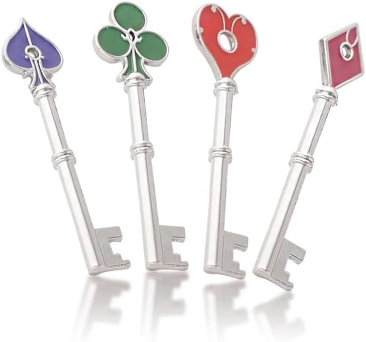 Set van 4 metalen sleutels Resident 2, replica om te verzamelen