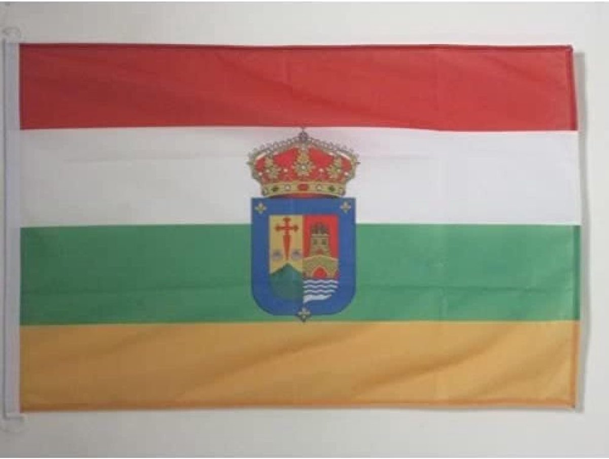 Bootvlag La Rioja 45x30 cm Mesh Polyester Plastic Ringen