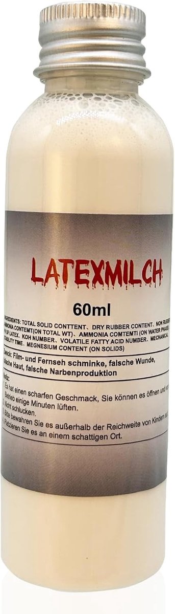 Latex Melk voor Halloween en Pasen - 2 fl oz Witte FX Huidlijm voor Realistische Wonden, Littekens en Zombie Make-up