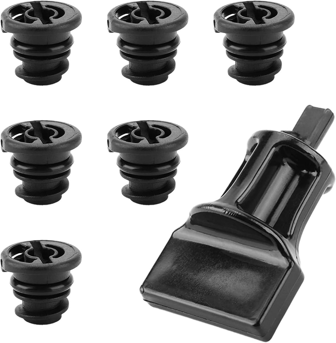 6 x Oliedrainplug Set met Gereedschap, Lekdichtingskit voor VW Audi 1.8L, 2.0L TSI/TFSI Benzinemotoren, Geschikt voor Golf en Passat, Vervanging voor OEM 06L103801 06L103807