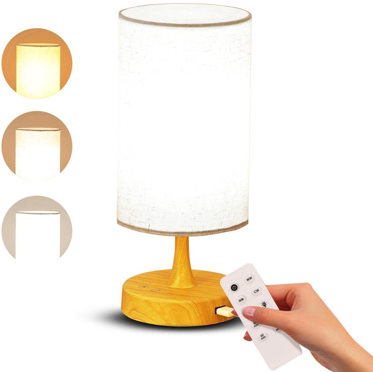 DailySupplies® Lichttherapie Lamp - Daglichtlamp - Bureaulamp - 14x14x31 - Bruin