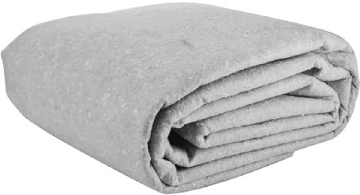 Buitenvloermat voor zwembaden, 110 g/m², 580 x 580 cm, Bescherming voor tuin en patio, Ideaal voor ronde en vierkante zwembaden, Grijs