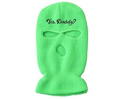YAMEE Gebreide Winter Hoeden,3 Hole Bivakmuts Skimasker voor Heren Gezicht Nek Warm,Herfst Winter Balaclava voor Buitensporten Fietsen,Snowboarden,Running,Motorrijden Winddicht Gezicht Capuchon