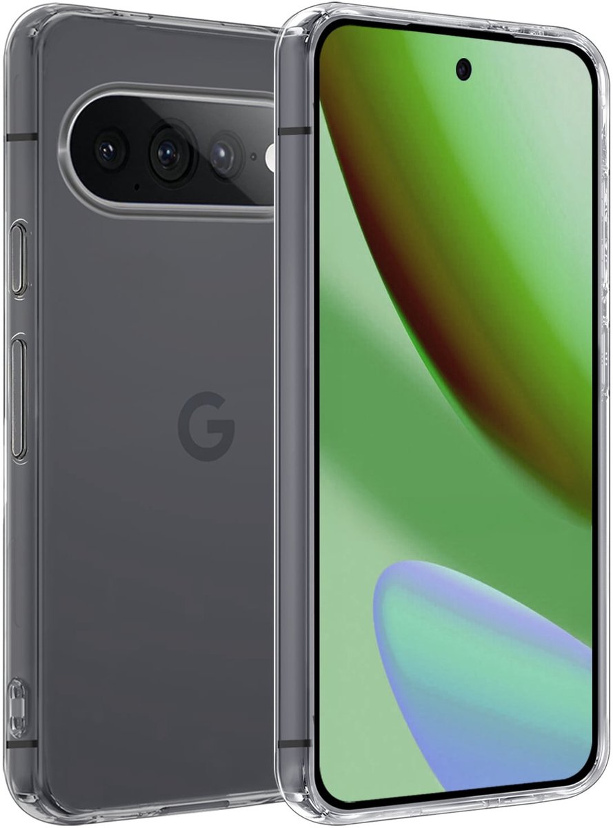 Hoesje Geschikt voor Google Pixel 11 Pro XL - Sterk & Shockproof - Hoes Cover - Siliconen Case - Transparant