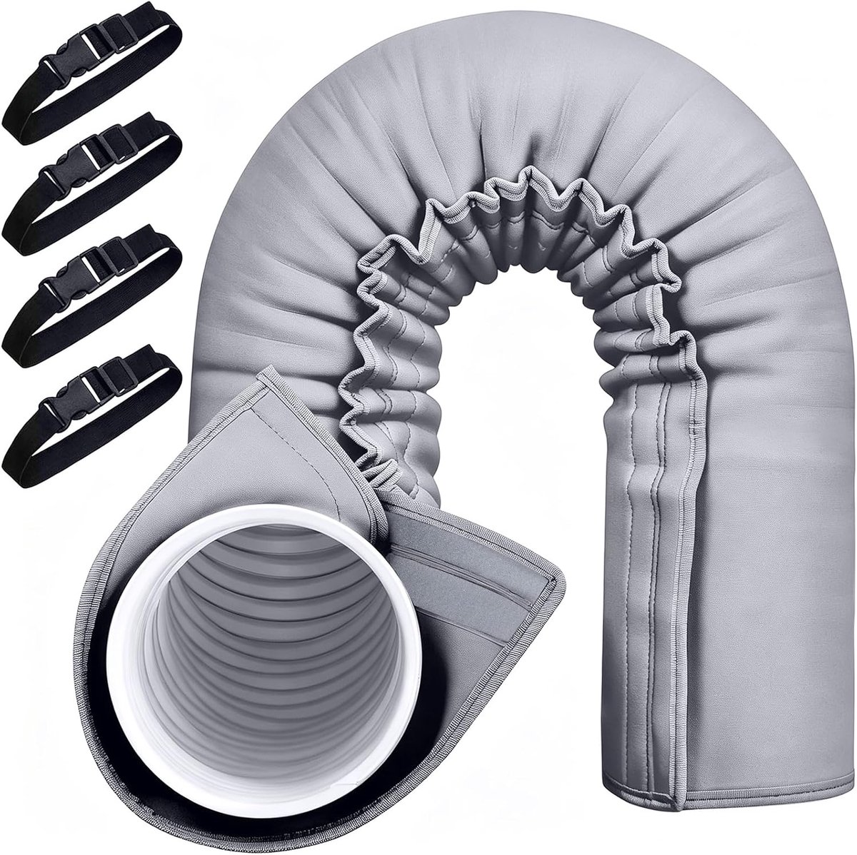 Isolatiemanchet voor draagbare airconditionerslang, draagbare bescherming voor airconditionerslang, isolatie airconditionerslang, isolerende huls voor airconditionerslang van 5 en 5,9 inch