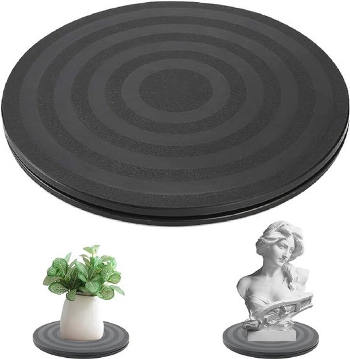 Draaibaar Platform 20 cm - 360 Graden Draaistandaard voor Platenspelers, Monitoren en meer