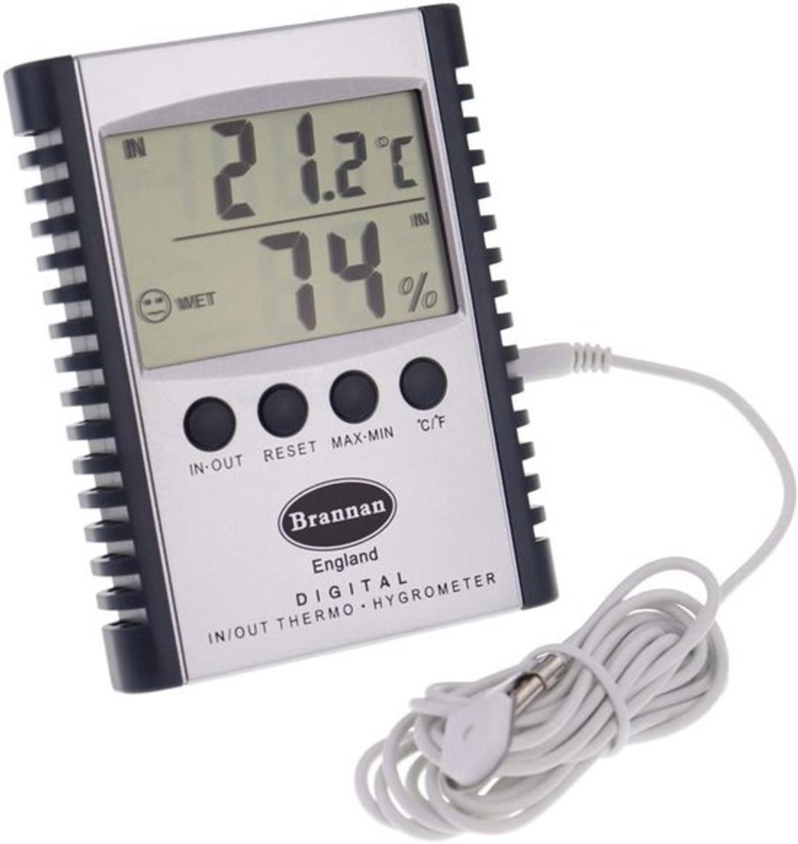 Digitale Thermometer Hygrometer voor Binnen en Buiten met Max Min Geheugen