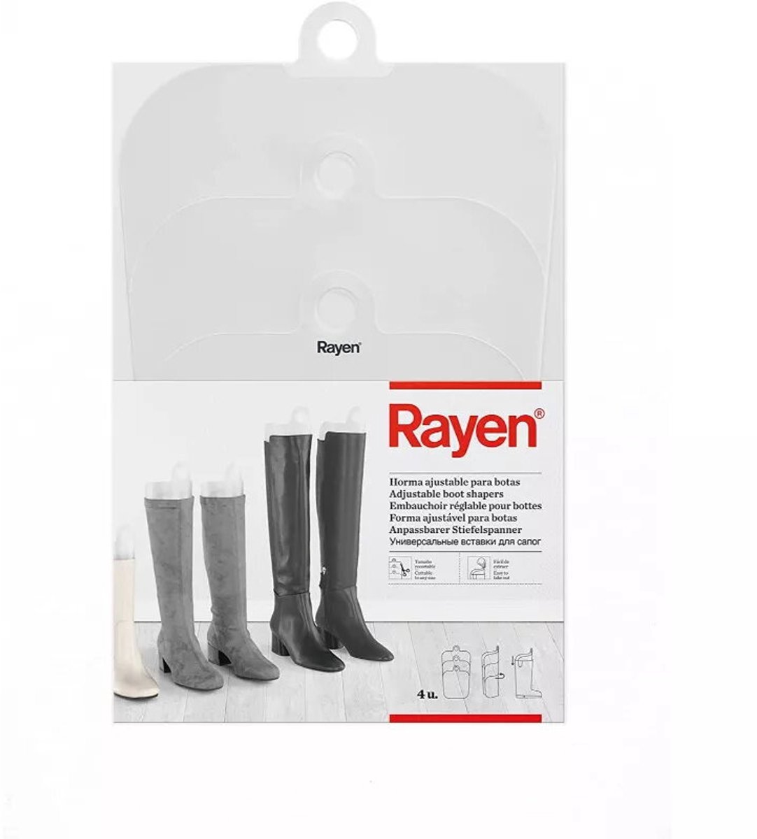 Schoenvormhouders RAYEN verstelbaar, maten S 27,5 M 36 L 44