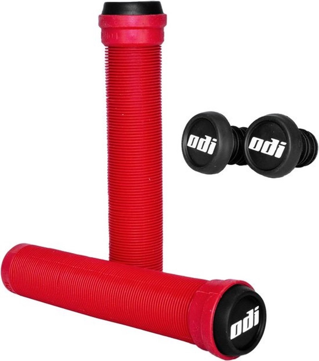 Fiets handgrepen - Stuur grips - Fietsen en stunts - Zonder flens ontwerp - 160 mm - Rood