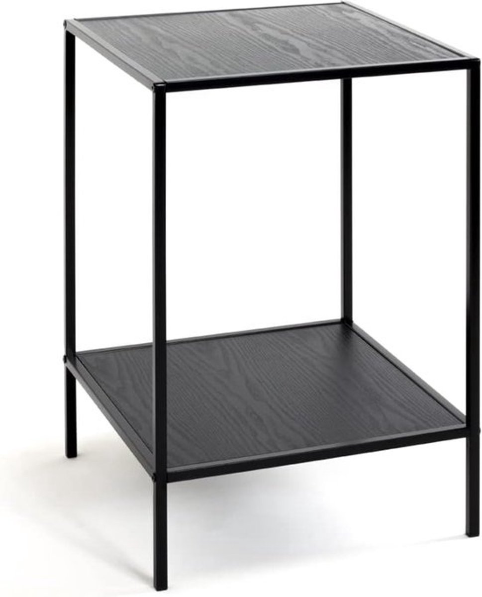 Bijzettafel - Stijlvolle tafel - Praktische opslag - Modern design - 40x40x60 cm - Zwart