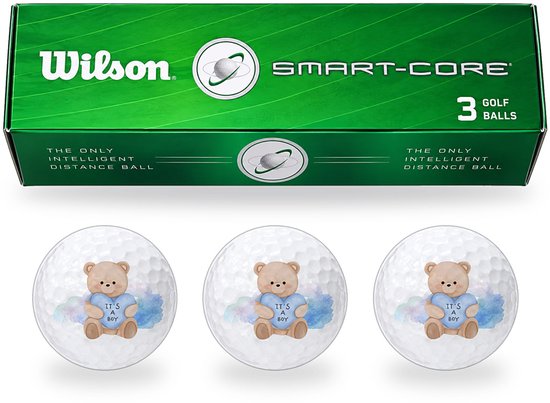 Golfballen It's a Boy Teddybeer - Geboorte Golf Cadeau - 3 stuks - Wilson van Wilson — afbeelding 5
