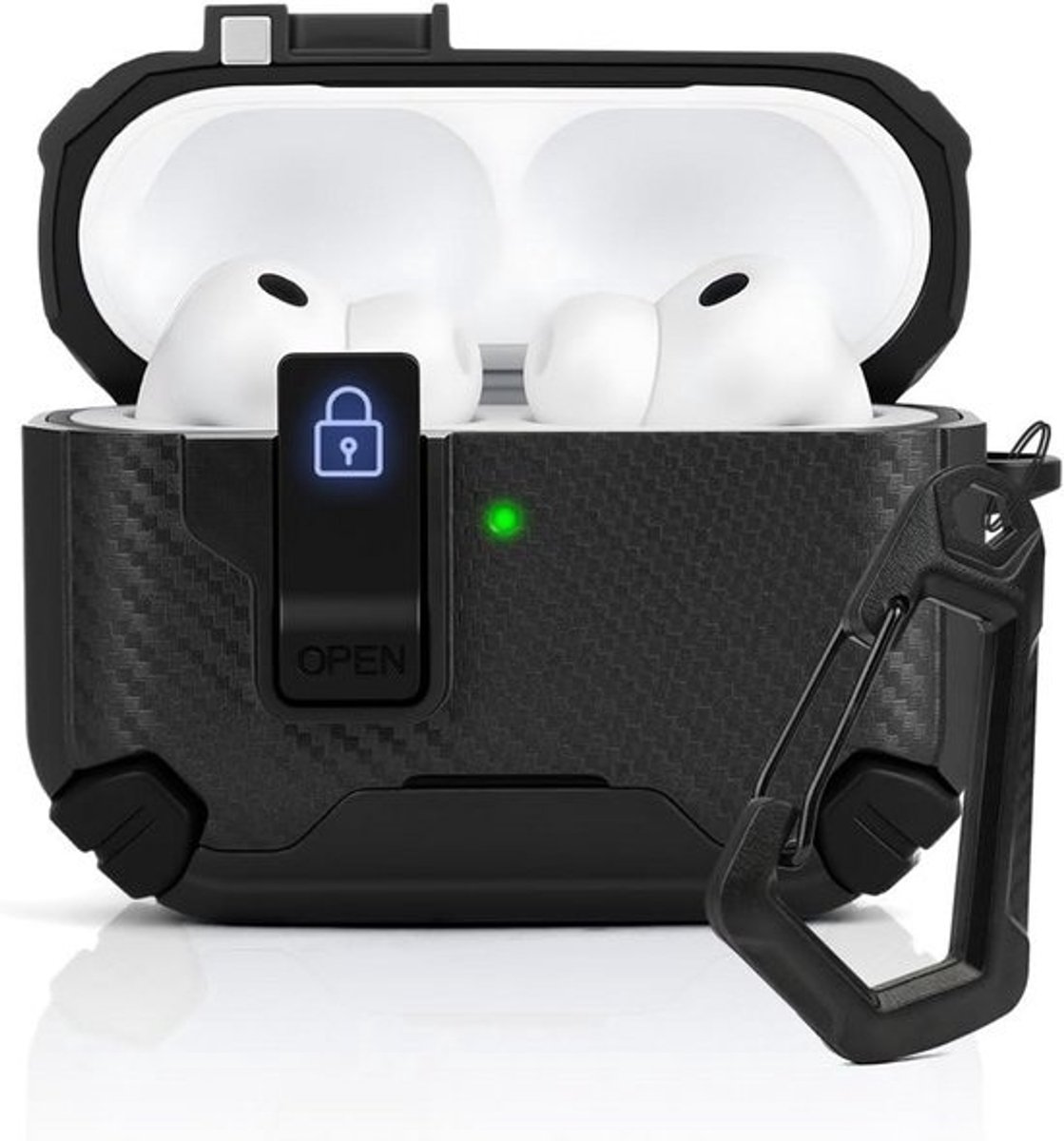 Schokbestendige beschermhoes voor AirPods Pro 3 met standaard en magnetische sluiting