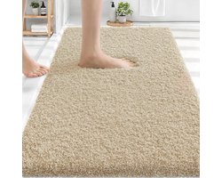 Pasper Badmat - 60 x 100 cm - Beige - Zachte Badkamermat met Gripcore Antislip - Gemaakt in België