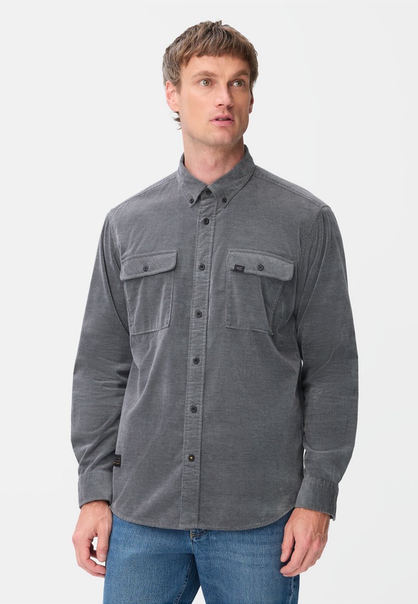 camel active Corduroyhemd met 2-way stretch - Maat - Inktblauwmenswear-M