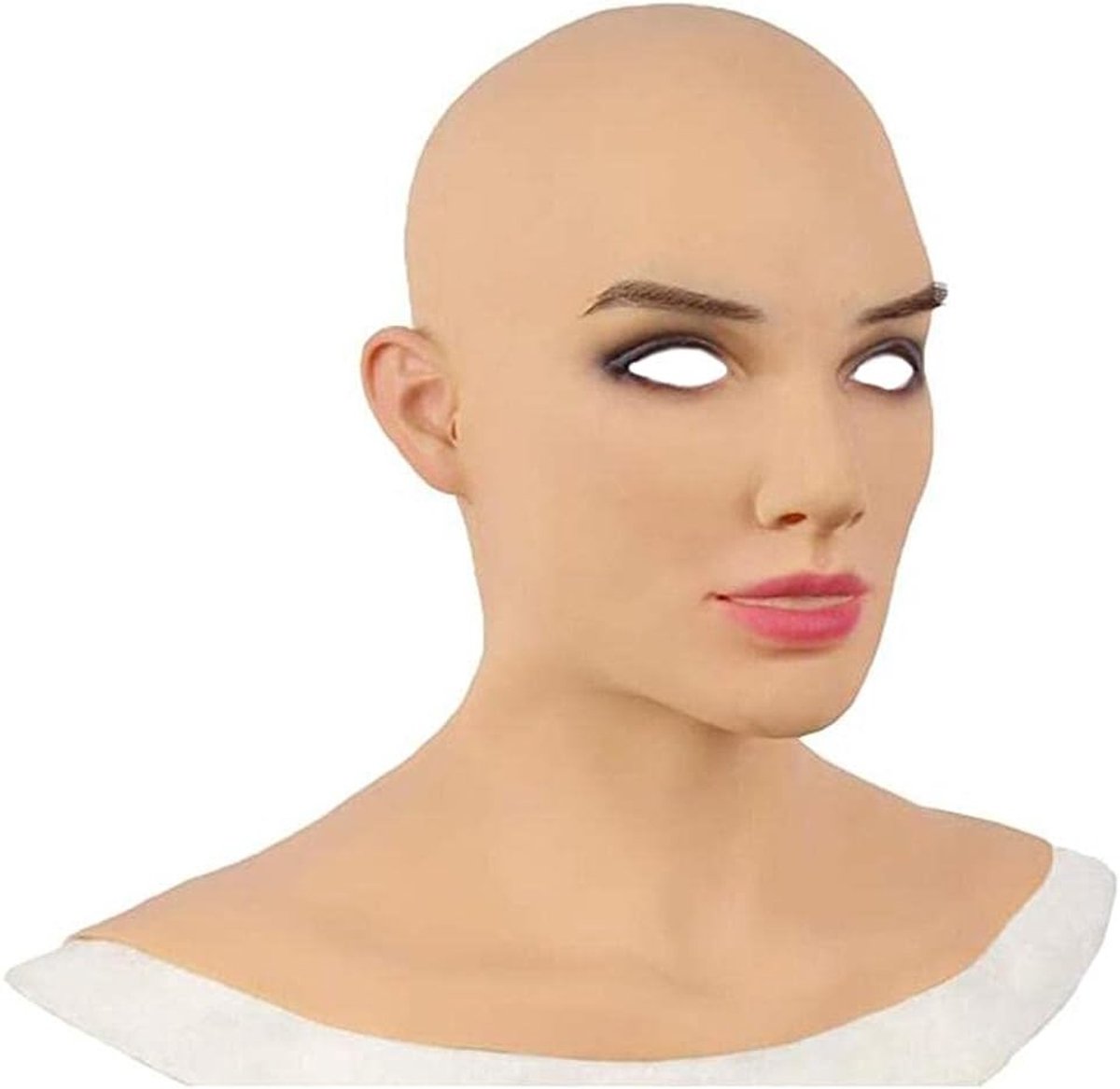 Realistisch Siliconen Crossdresser Masker voor Cosplay en Halloween Feest - Drag Queen Kostuum Accessoires en Party Props