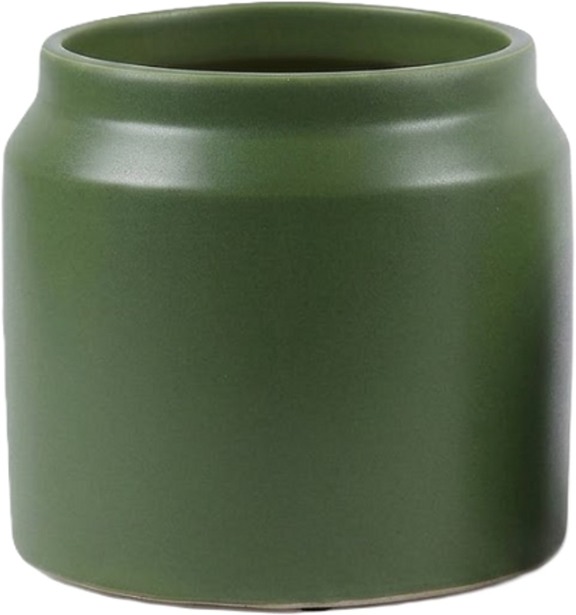 EDG - Bloempot - Keramiek - groen - D25 x H21,5 cm - Opening 16,5 cm