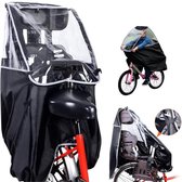 Regenhoes/overkapping voor kinderzitje achterop de fiets – Regenhoes met transparant venster –Kinderzitje Regenhoes - 1 Stuk - Fiets Regenhoes Kinderen- Fietszitje Regenhoes - Waterdichte Fiets Regenbescherming - Achterstoelen Regenjas