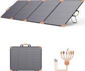 MHPOWOS Bifaciaal 400W Dubbelzijdig Opvouwbaar Zonnepaneel IP68 Waterdicht | Monokristallijn Zonnepaneel met Verstelbare Steunen voor Camper, Kamperen en Noodstroom
