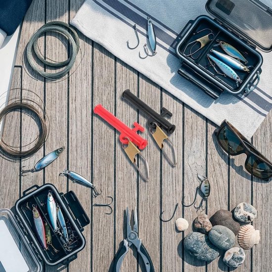 40 Stuks Vissen Lood Slide met Metaal Snap Clips - Ideaal voor Boot, Strand en Pier Vissen Accessoires — afbeelding 4