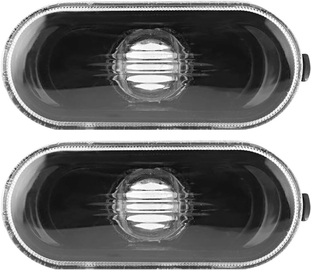 2 stuks Car Side Marker Richtingaanwijzer Waarschuwingslampje met Zwarte Lamp CoverCompatibel Met Bora/Golf 4/MK4