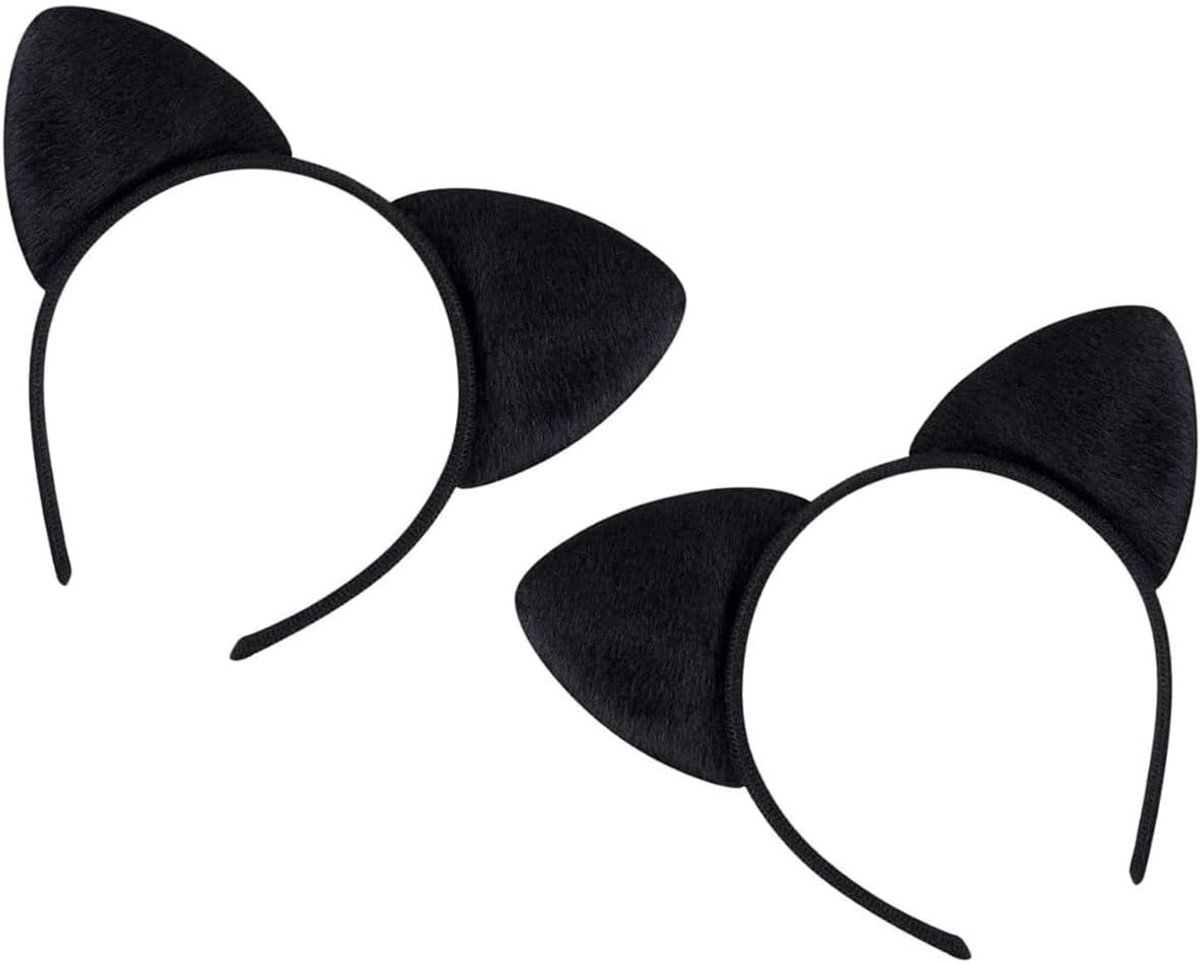 Schattige kattenoren haarbanden voor meisjes en vrouwen - 2-pack kostuumaccessoires voor feestdecoratie