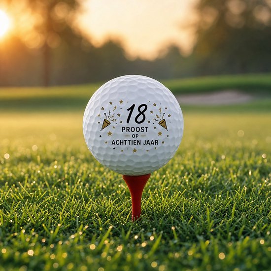Wilson Golfballen 18 Jaar - Verjaardag Golf Cadeau - 2 stuks - Golfbal met Opdruk van Wilson — afbeelding 4