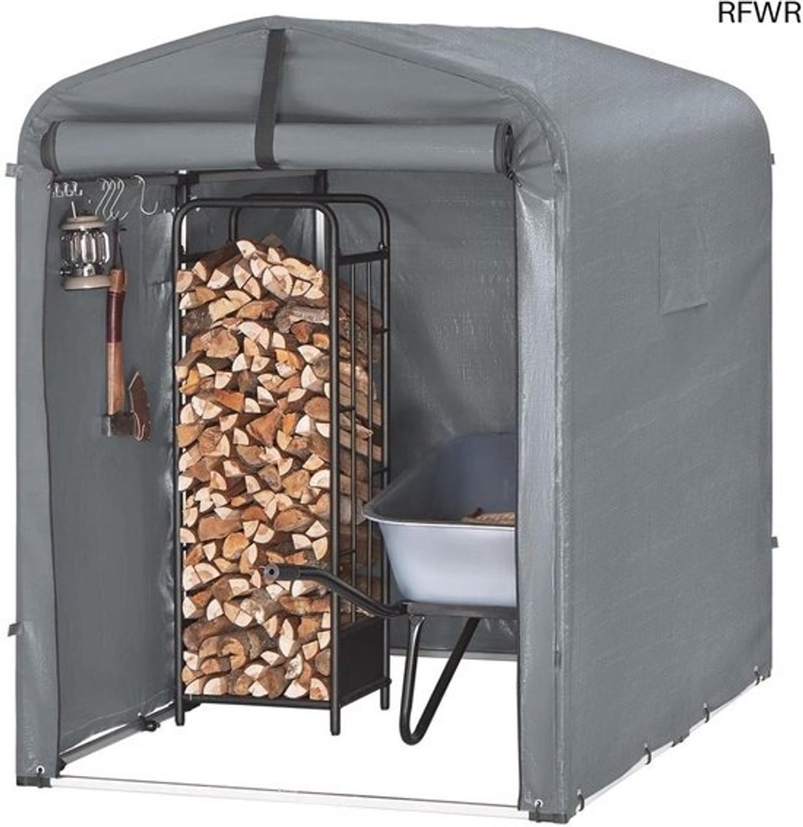 RFWR® Tuinhuis voor Buiten, Waterdicht Tuinhuis met Haken voor Fietsen en Gereedschap, Opbergsysteem 120 x 176 x 163 cm