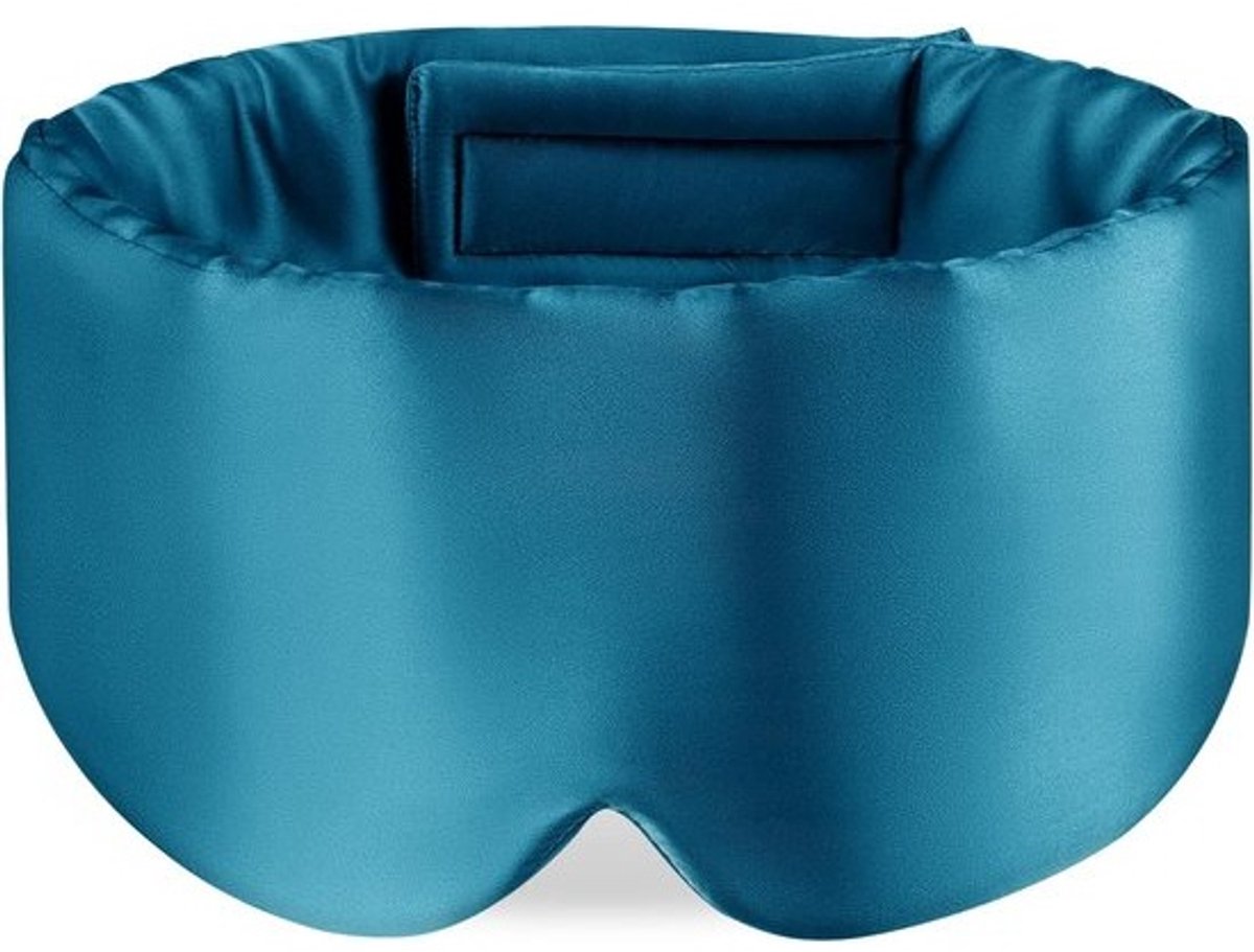 Oogmasker Slaap - Slaapmasker Vrouwen & Mannen - Extra Zacht - Blauw
