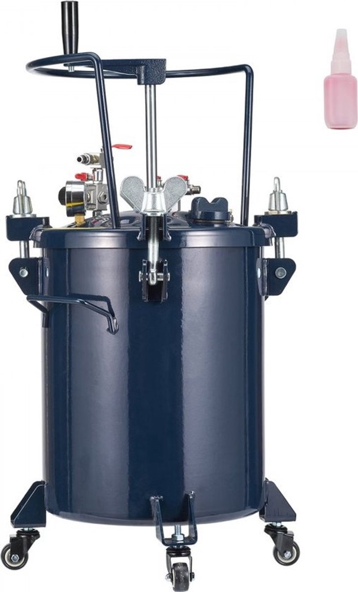 Druktank Verftank Spuitverf Drukpot 30L Druktank 70psi Verfpistool Verftank Φ 80 x 42,5 cm Spuitverf Drukpot Tank Verfcontainer Verfspuitpistolen Verven, vlekken