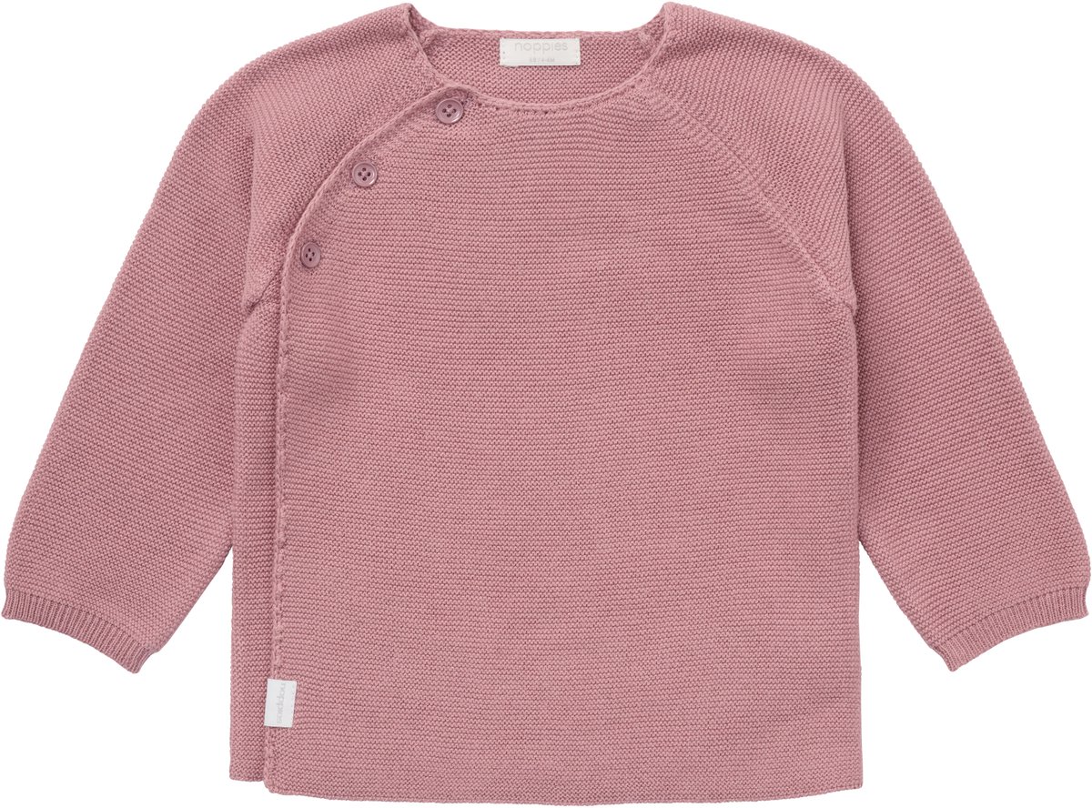 Noppies Pino Gebreid Overslagvest - Maat 62 - Deauville Mauve