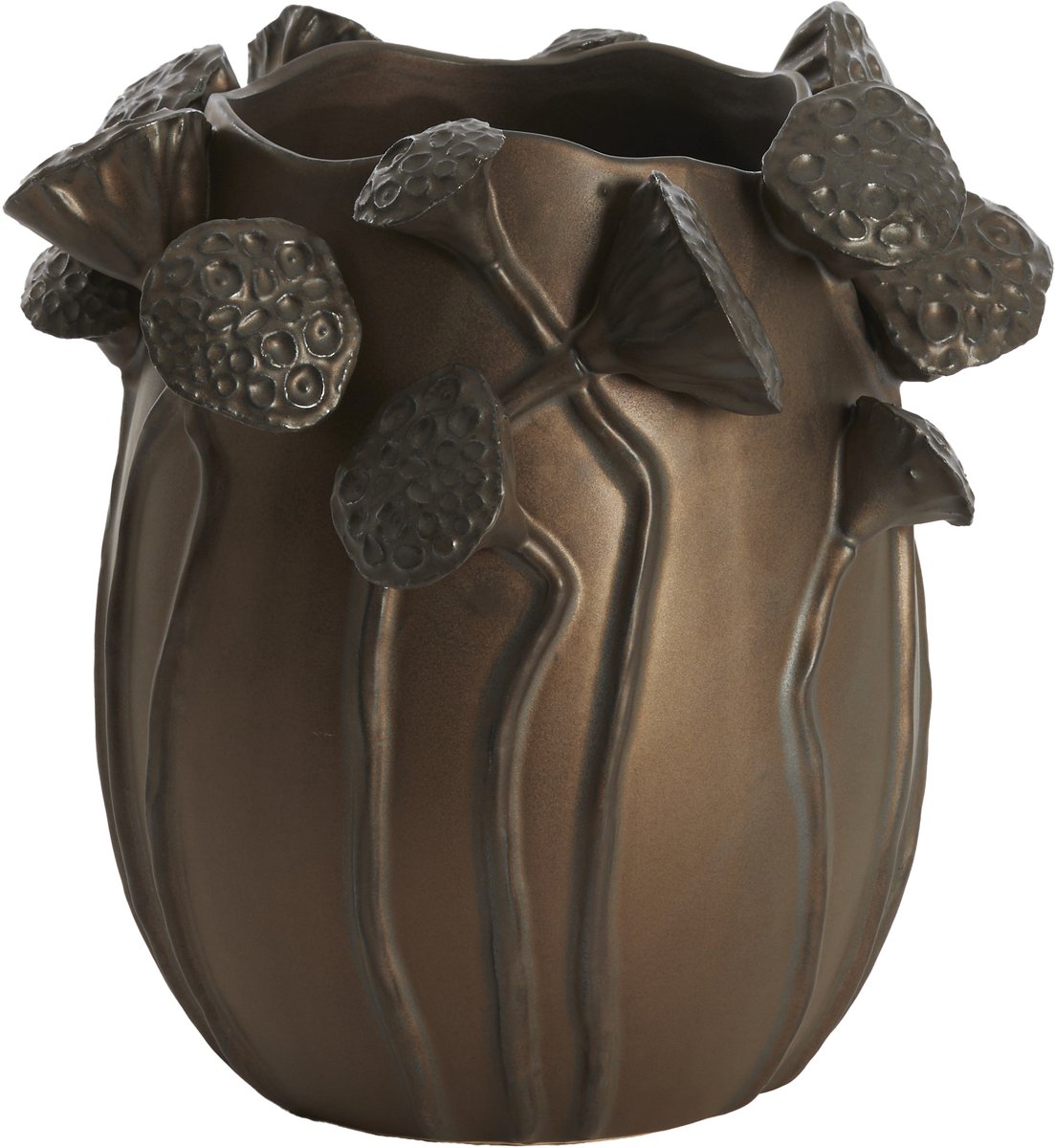 Light & Living Vaas LAVCI - 26.5x25.5x26.5cm - Bruin