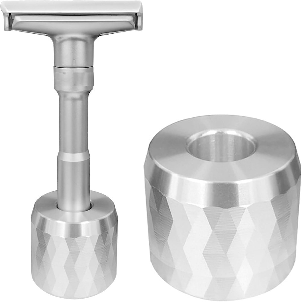 Scheermes houder, aluminiumlegering scheermes stand openen dia 13,5 mm, badkamer countertops, ronde scheermes stand voor badkamer en bureau bestellen voor mannen