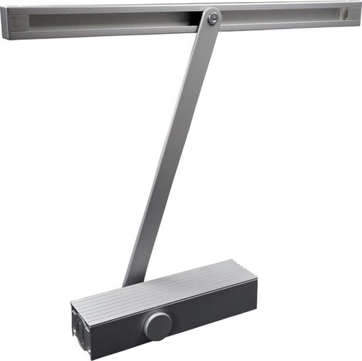 Automatische deursluiter hydraulisch zilverkleurig - variabel instelbaar - glijrail - buiten en binnendeur - automatisch sluitend - 40 kg