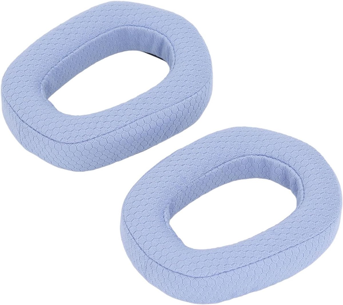 Comfortabele Vervangende Oorkussens voor Geluidsisolerende Hoofdtelefoons van Effen Leer en Ademend Gaas (Blauw) - Ideaal voor Gaming en Muziek