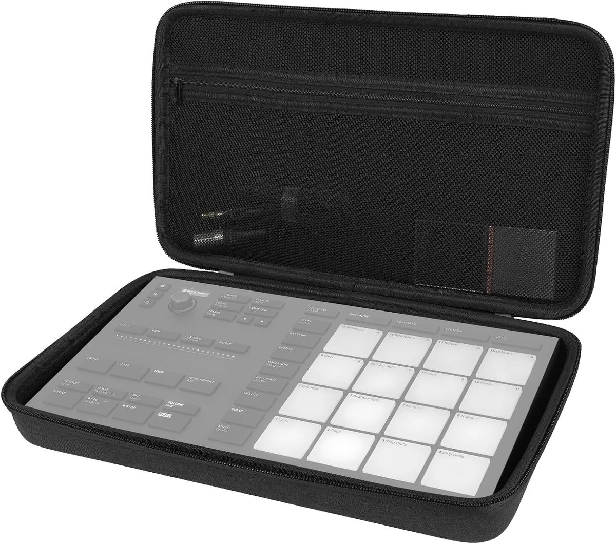 Hard Case voor Native Instruments Maschine Mikro Mk3 Drum Controller - Beschermende Reisoplossing, Duurzaam en Stijlvol Ontwerp