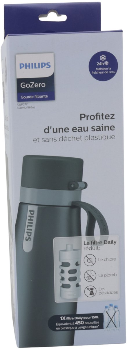 Philips AWP2771GRR/31 GoZero Daily Isolierte Filtration Flasche