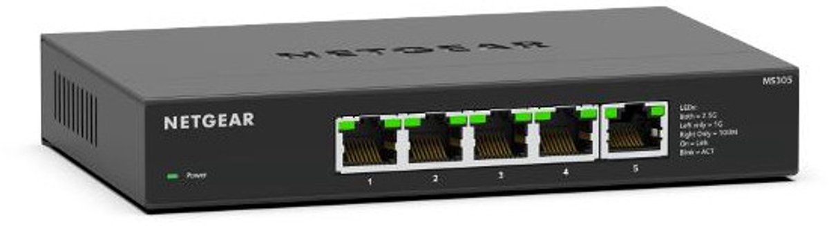 NETGEAR MS305 - Netwerk Switch - Unmanaged - 2,5 Gbps - 5 poorten