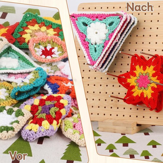 20 Stuks Glad RVS Haakpinnen van 10 cm voor Blokbord Haken en Granny Square Accessoires, Duurzaam en Veelzijdig — afbeelding 4