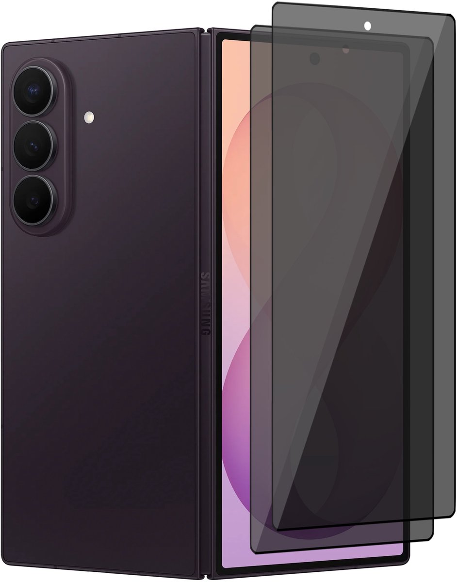 Privacy Screenprotector geschikt voor Samsung Galaxy Z Fold 8 Ultra / Fold 7 – 2 Stuks – Full Cover Gehard Glas – Anti Inkijk – Privacy Filter