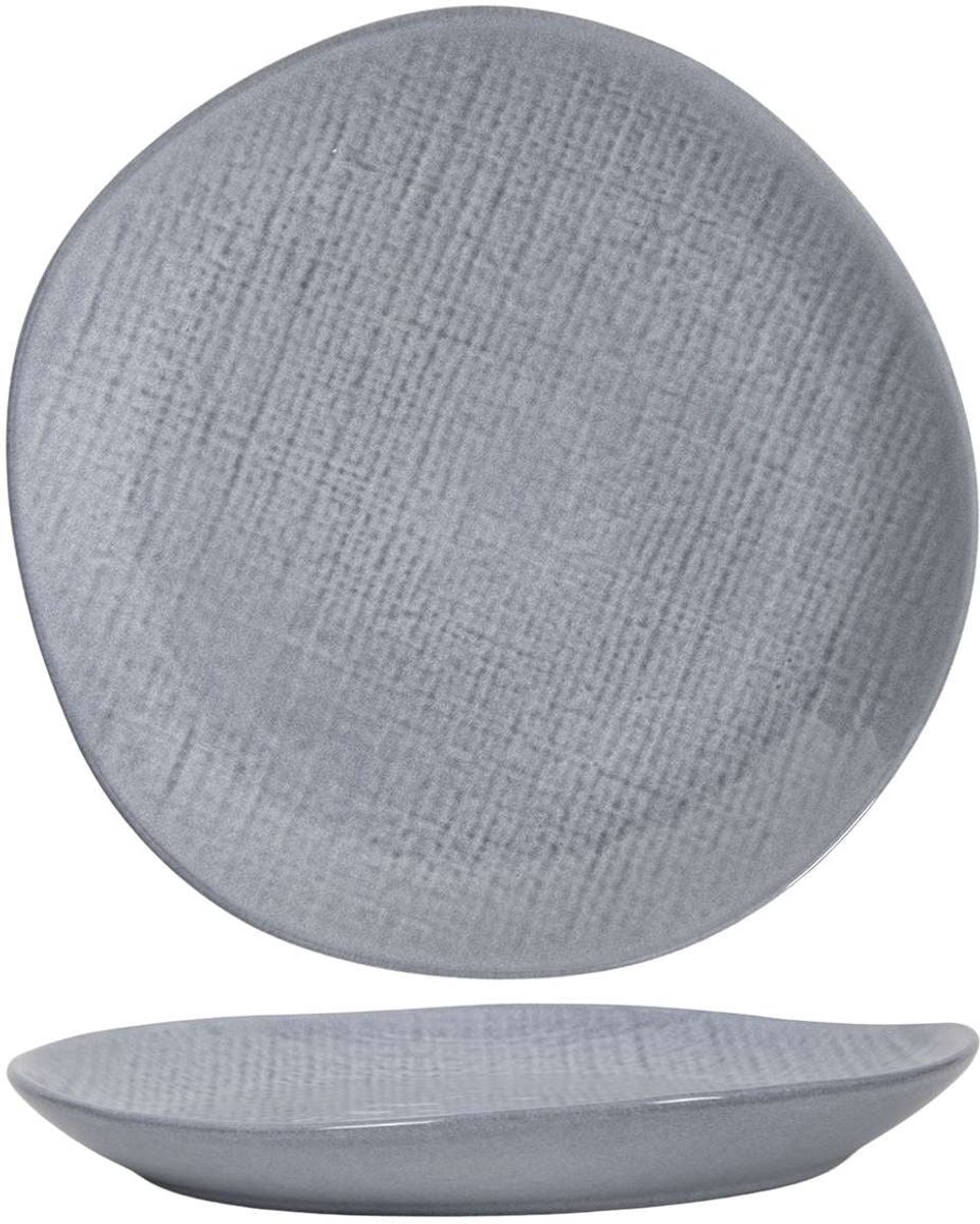 Cookinglife Ontbijtborden / Dessertborden Linen Grijs ø 21 cm – 6 stuks
