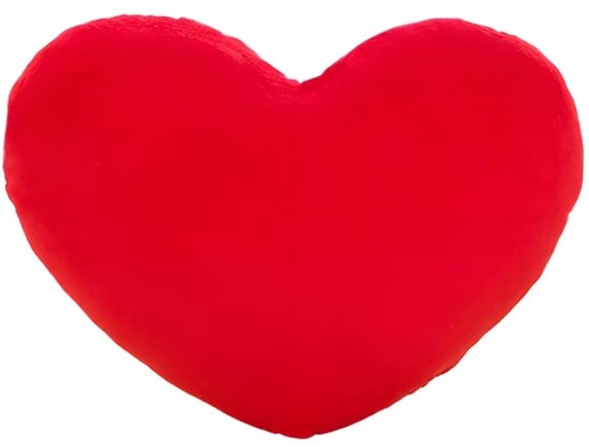 Solidchoice - Pluche Hartvormig Kussen, Decoratief en Comfortabel